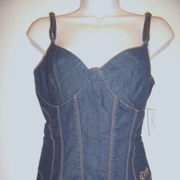 Rare Beyonce Bustier Corset Spaghetti Straps Dress - Picture 4 of 14